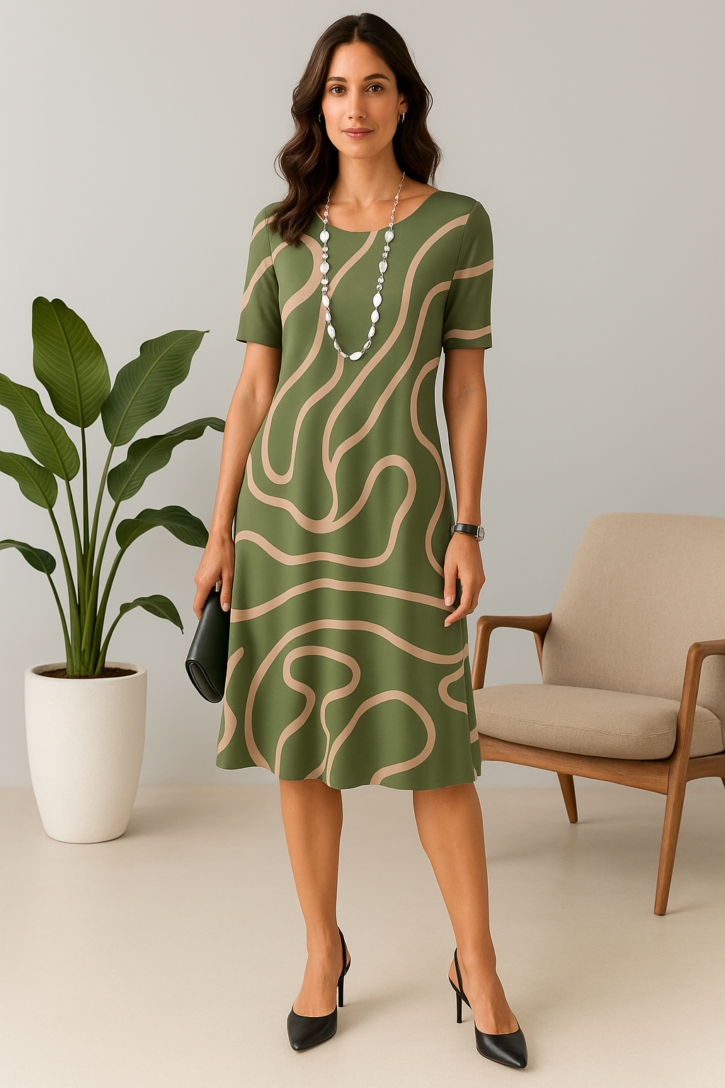 Vestido Amarílis Preto e Branco — Maralleve