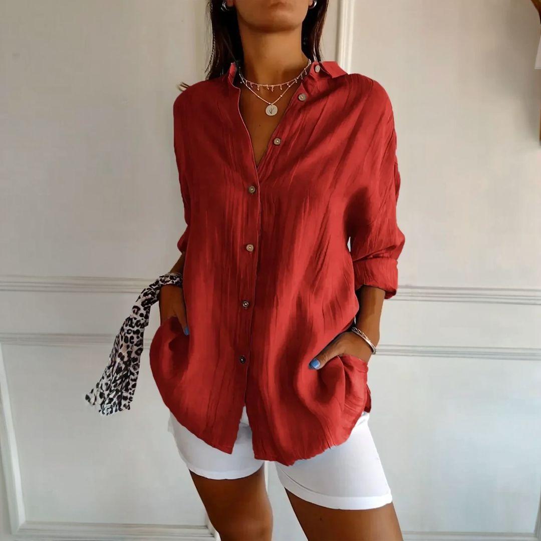 Kit 3 Camisas Ibiza em Linho de Algodão – Design Semi Plissado — Maralleve