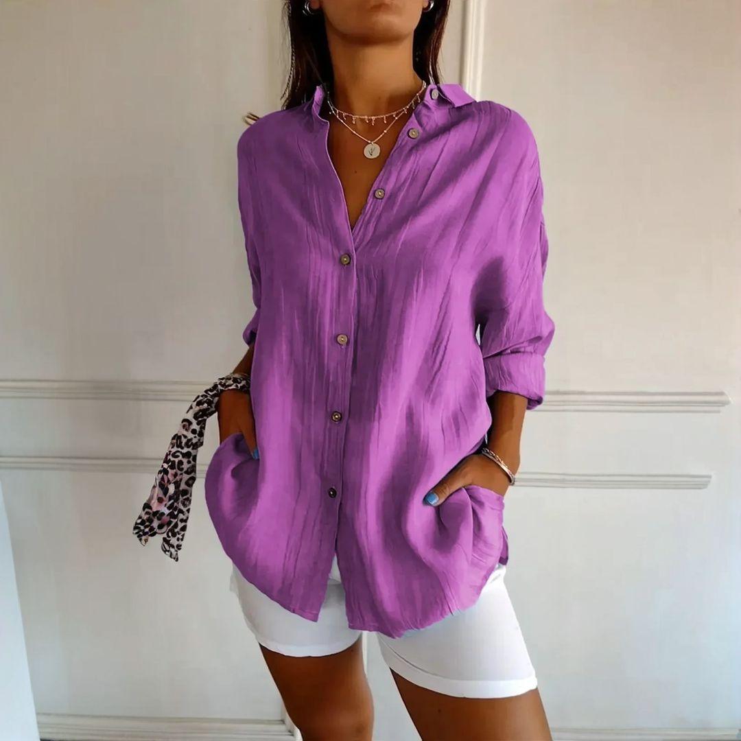 Kit 3 Camisas Ibiza em Linho de Algodão – Design Semi Plissado — Maralleve