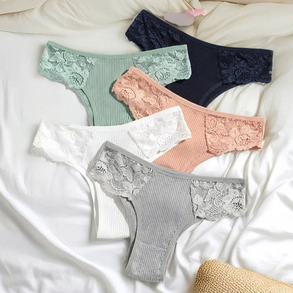 Kit 5 Calcinhas Comfort Belt Originais 100% Algodão — Maralleve