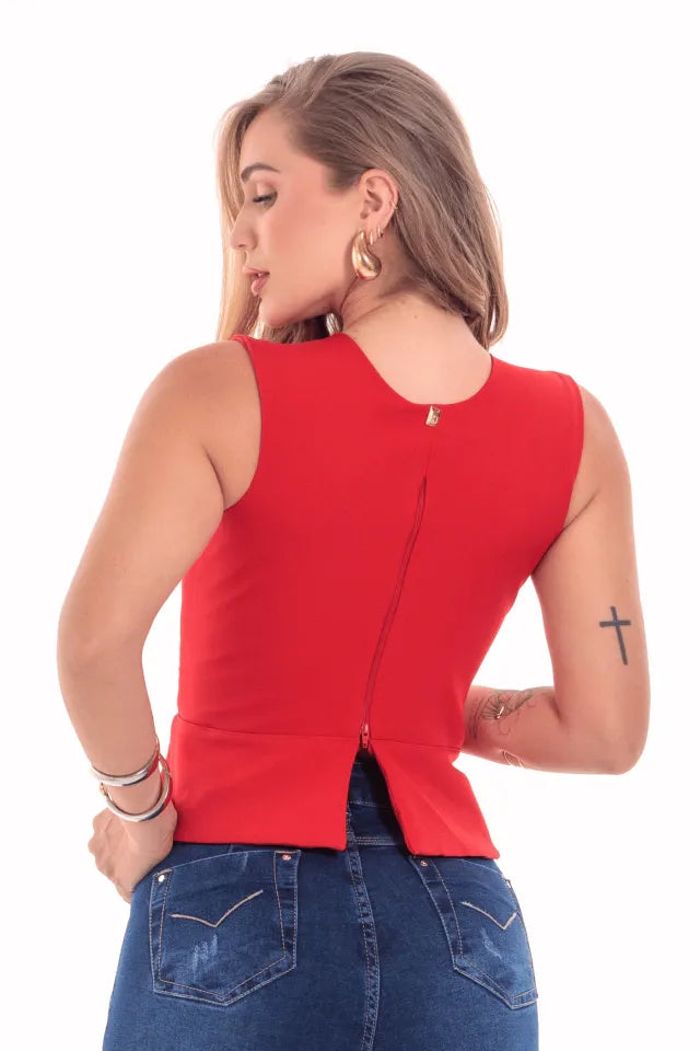 Blusa Peplum Pulsanti — Maralleve
