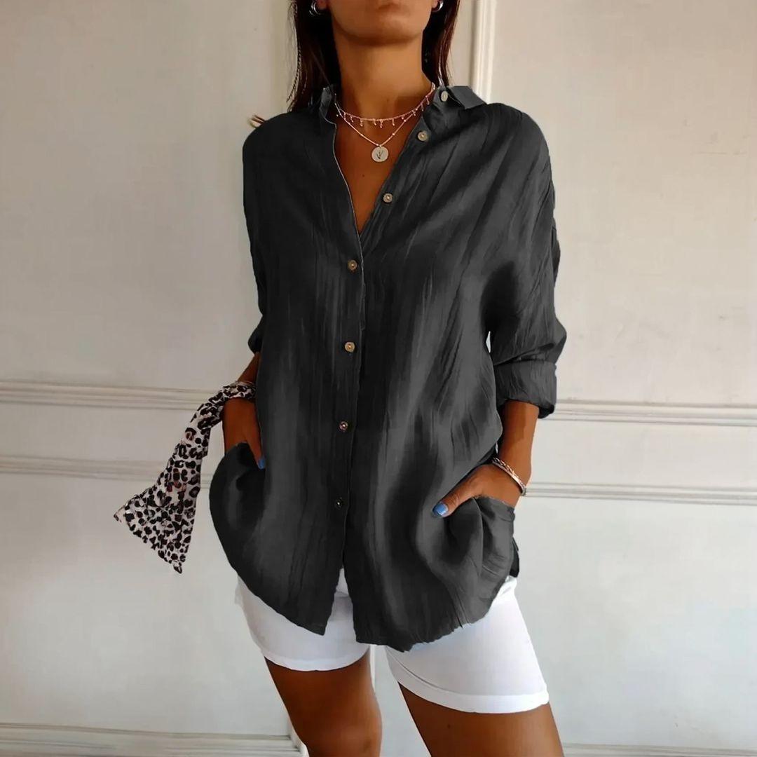 Kit 3 Camisas Ibiza em Linho de Algodão – Design Semi Plissado — Maralleve