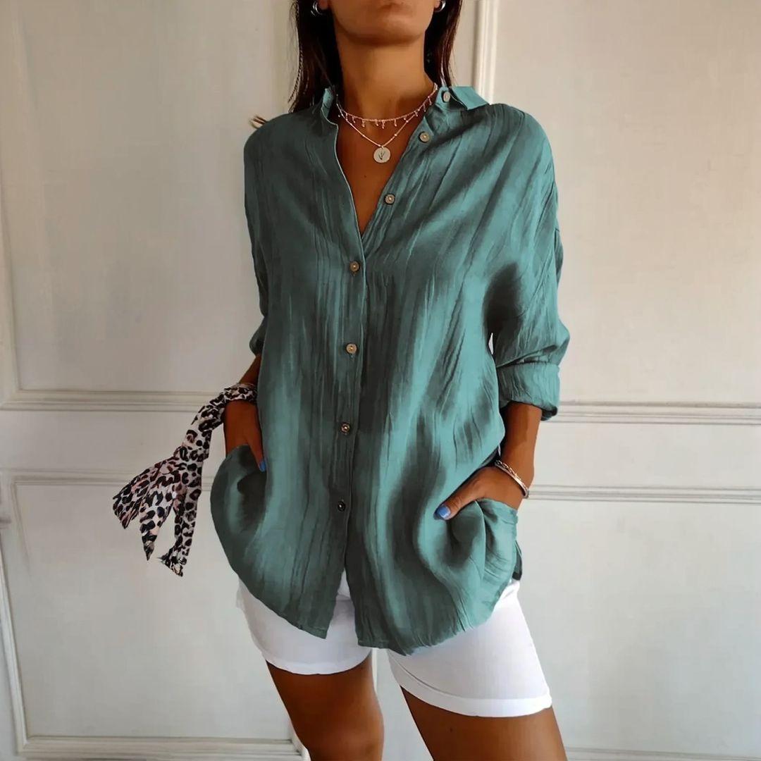 Kit 3 Camisas Ibiza em Linho de Algodão – Design Semi Plissado — Maralleve