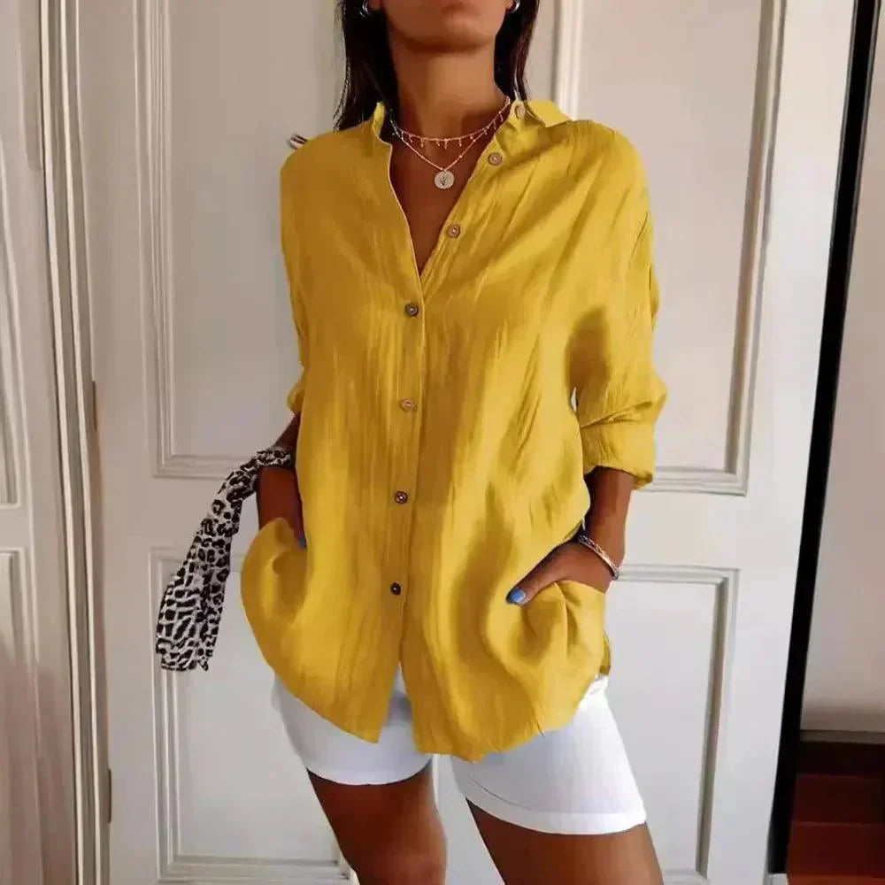 Kit 3 Camisas Ibiza em Linho de Algodão – Design Semi Plissado — Maralleve