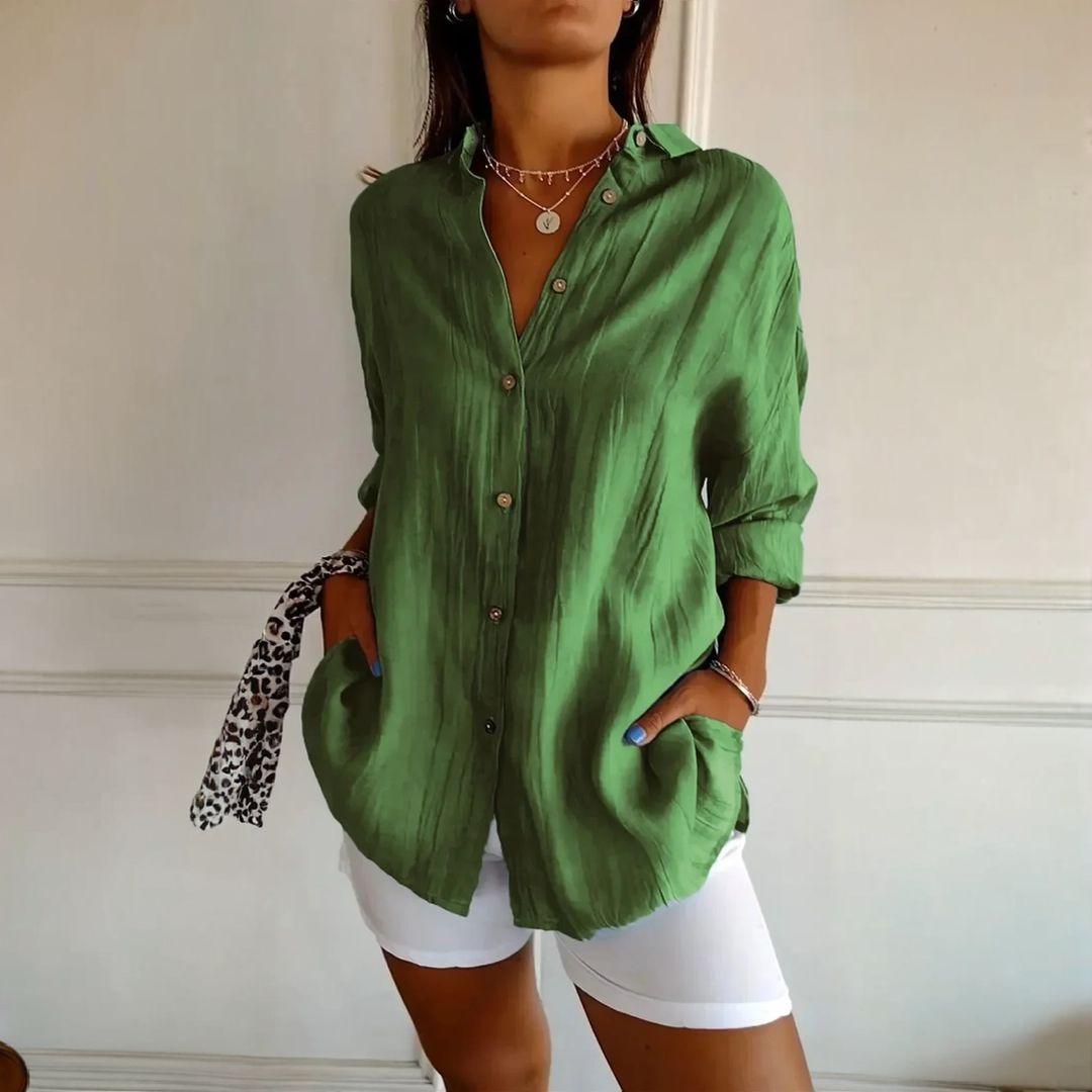 Kit 3 Camisas Ibiza em Linho de Algodão – Design Semi Plissado — Maralleve