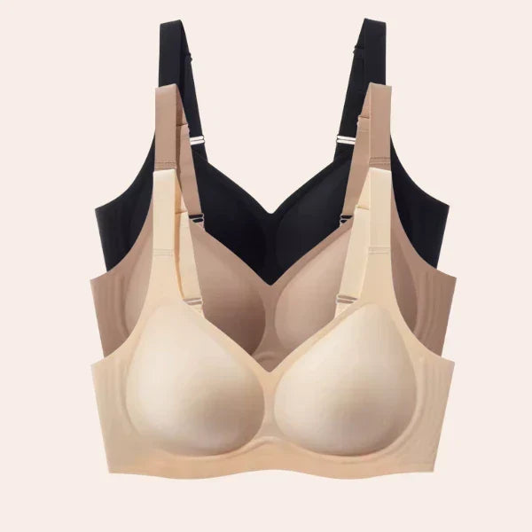 Kit 3 Sutiãs Luna Comfort™ - Sutiã com Efeito Invisível e Zero Marcas — Maralleve